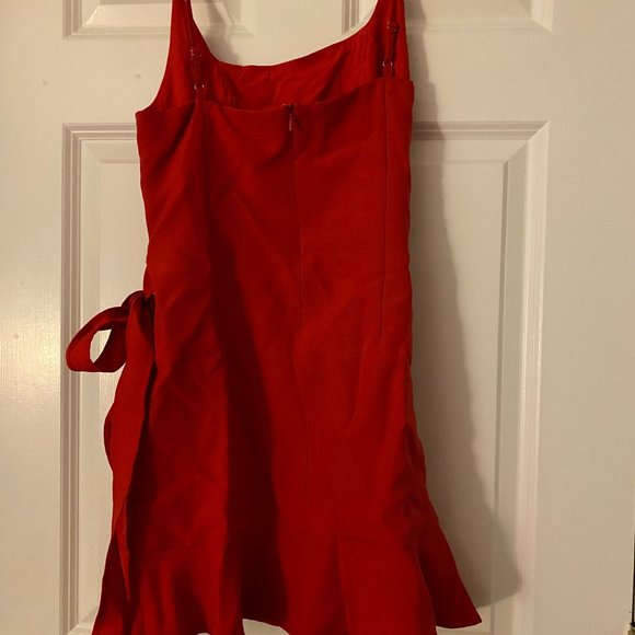 Red Mini Dress - Picture 2 of 4
